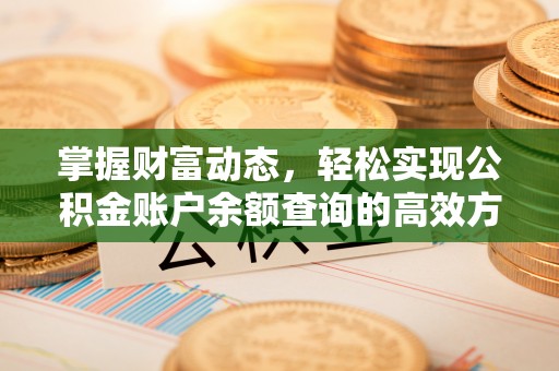 康马掌握财富动态，轻松实现公积金账户余额查询的高效方法