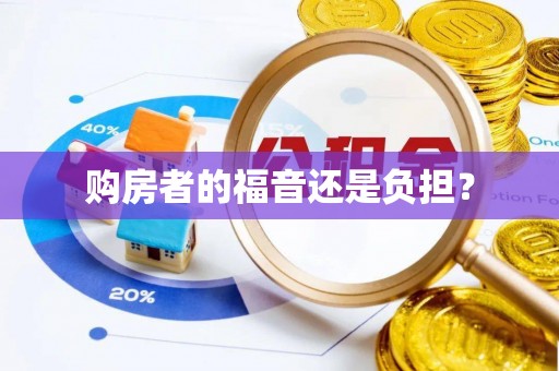 康马购房者的福音还是负担？