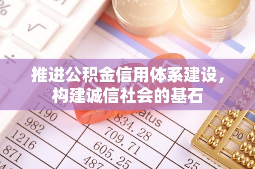 康马推进公积金信用体系建设，构建诚信社会的基石