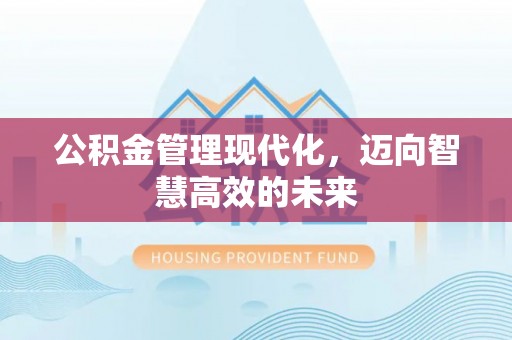 康马公积金管理现代化，迈向智慧高效的未来