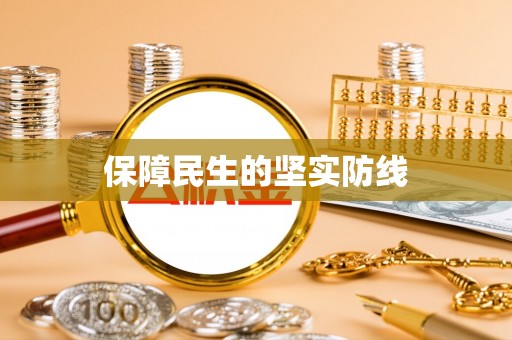 康马保障民生的坚实防线
