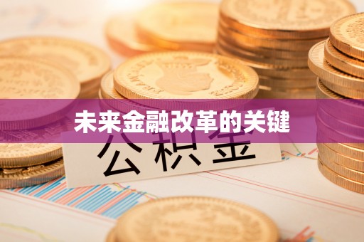 康马未来金融改革的关键