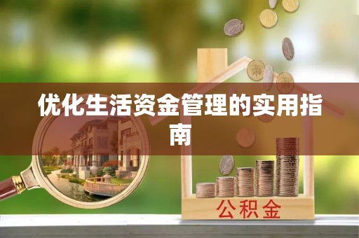 康马优化生活资金管理的实用指南