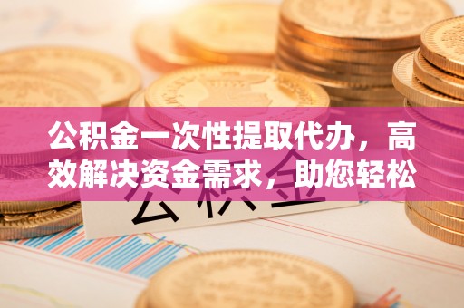 康马公积金一次性提取代办，高效解决资金需求，助您轻松应对生活难题