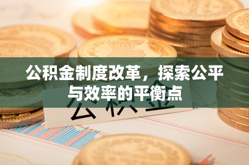 康马公积金制度改革，探索公平与效率的平衡点