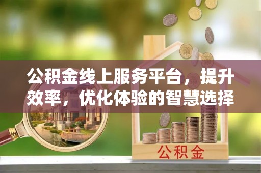 康马公积金线上服务平台，提升效率，优化体验的智慧选择
