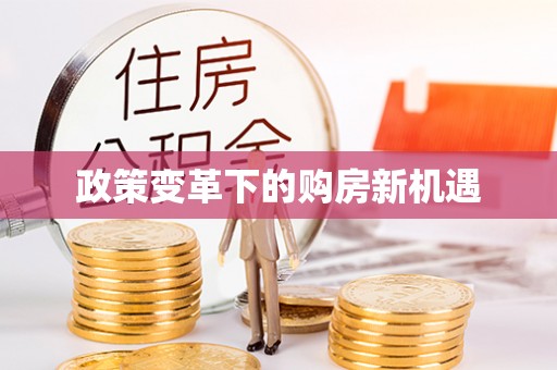 康马政策变革下的购房新机遇