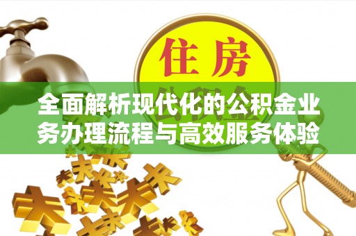 康马全面解析现代化的公积金业务办理流程与高效服务体验