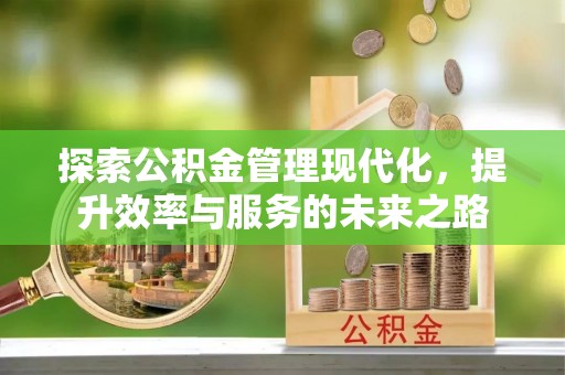 康马探索公积金管理现代化，提升效率与服务的未来之路