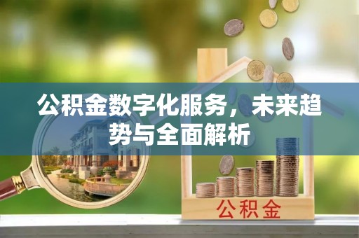康马公积金数字化服务，未来趋势与全面解析